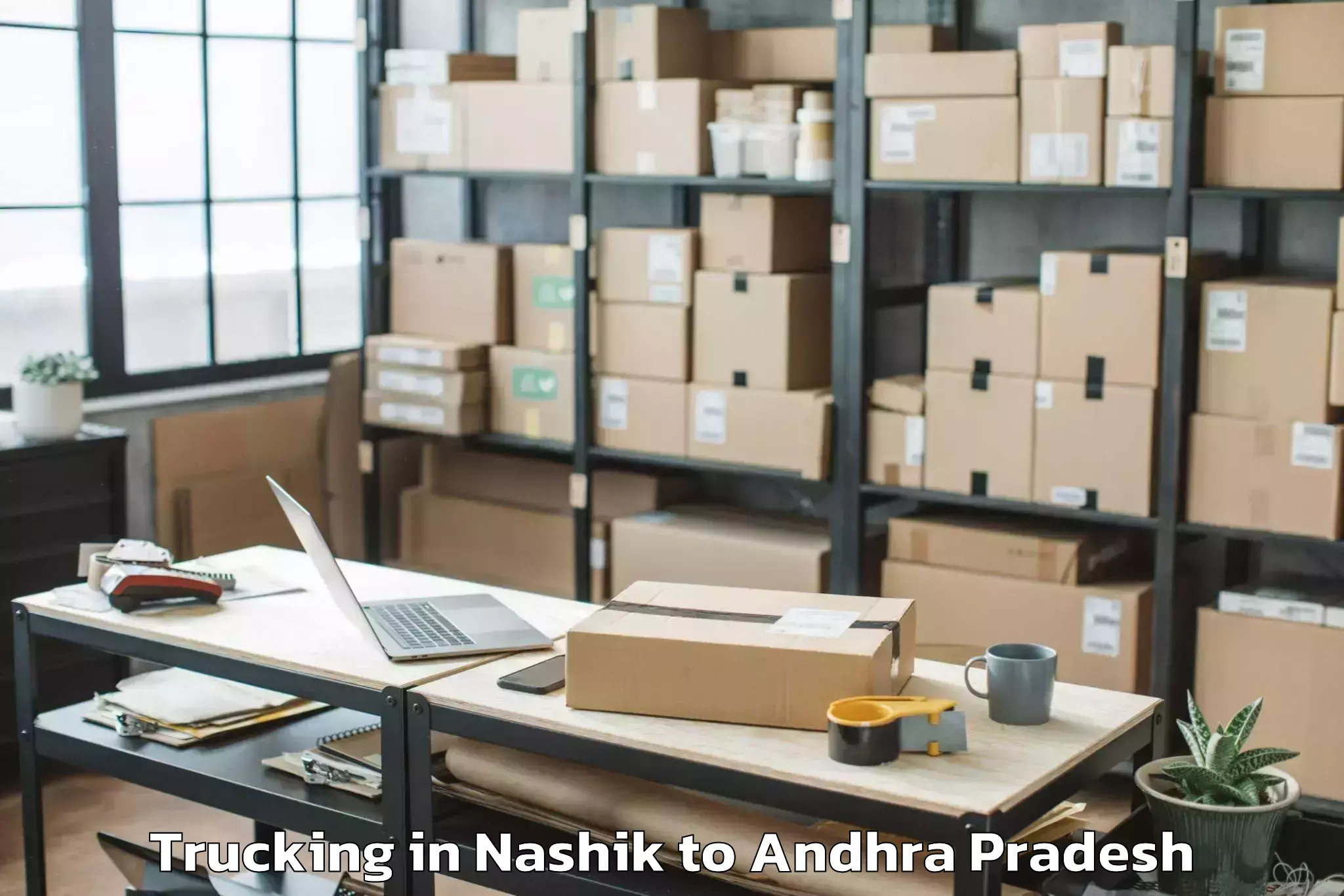 Top Nashik to Maddikera East Trucking Available